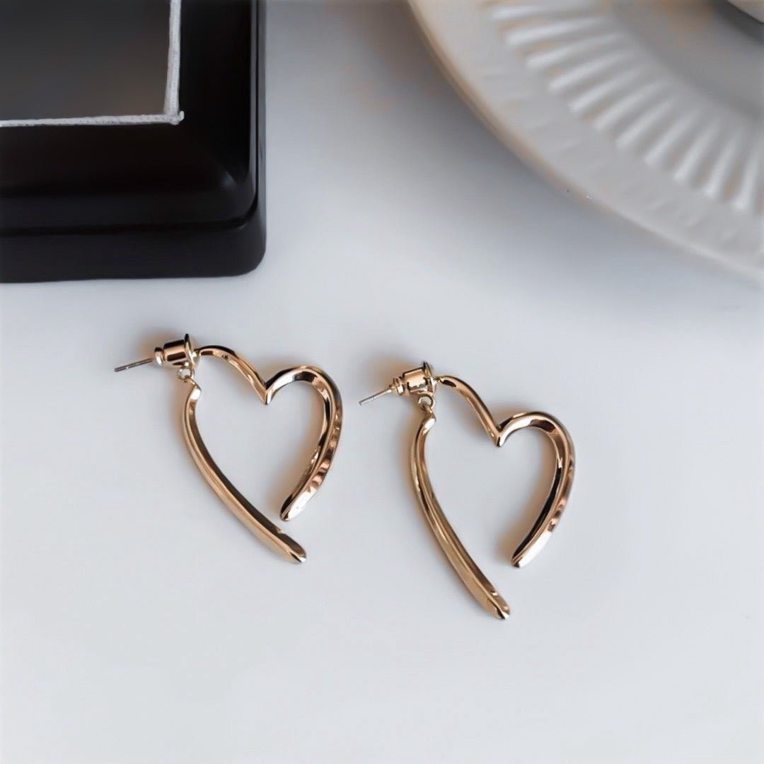 Earring Heart Design - Angelenita